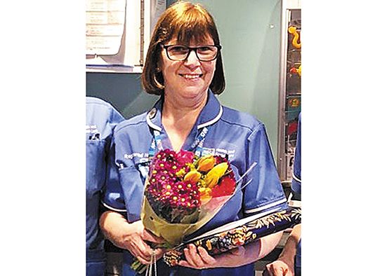 Staff Nurse Dee retires after four decades