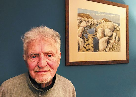 Jim Manley launches arts exhibition  – just days before his 90th birthday