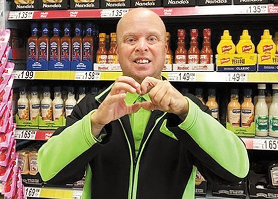 After 25 years Fintan still enjoys meeting supermarket customers