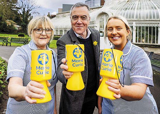 Nurse Emily helps launch Marie Curie Daffodil Appeal