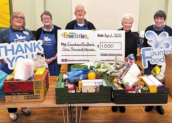 Downpatrick Fountain Foodbank receives giveaway financial boost