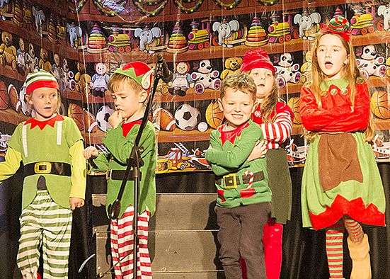 Children bring festive cheer with fantastic Christmas spectacular