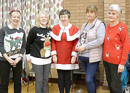 Dancers get into line for Christmas festive party