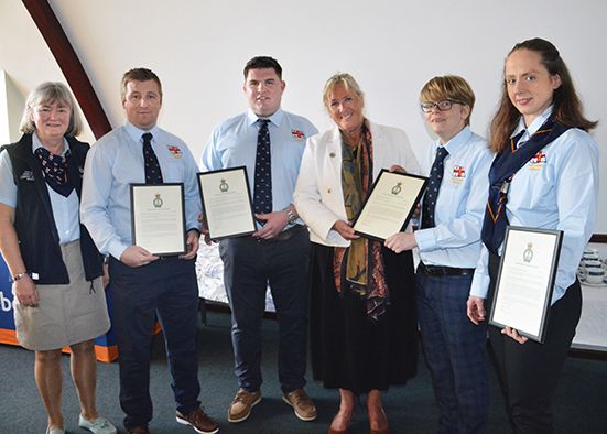 ‘It is a great honour for each of us to receive this commendation’ says Portaferry RNLI helmsman