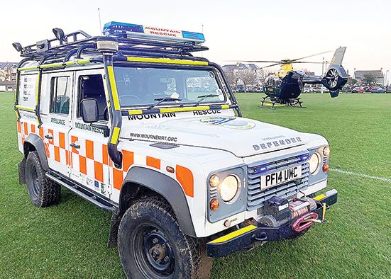 Rescue team help injured hill walker in Mournes