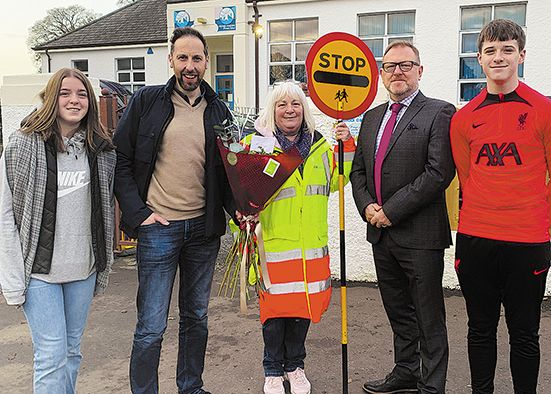 Fond farewell to Killyleagh lollipop lady after 40 years of dedication