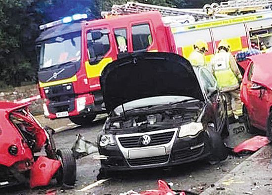 Man avoids jail after £33k damage in five-car pile-up