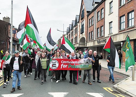 ‘People here feel deeply about  what’s happening in Palestine’