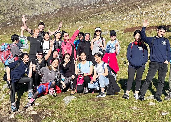 Young Afghan women conquer the Mournes