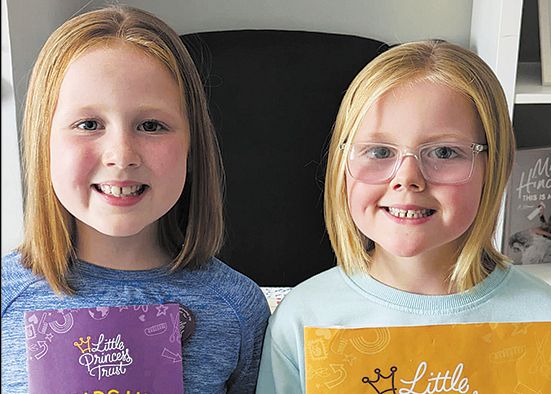 Kind-hearted sisters donate hair to The Little Princess Trust