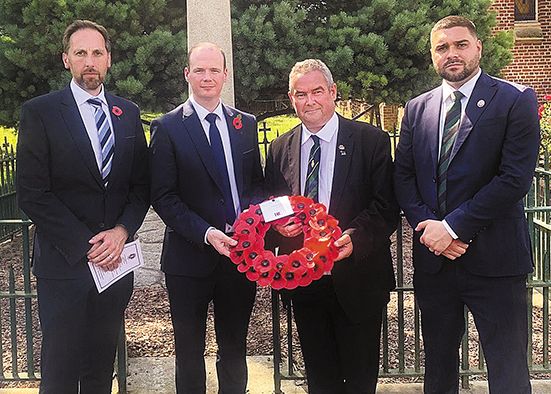 Paying solemn tribute to fallen in Great War
