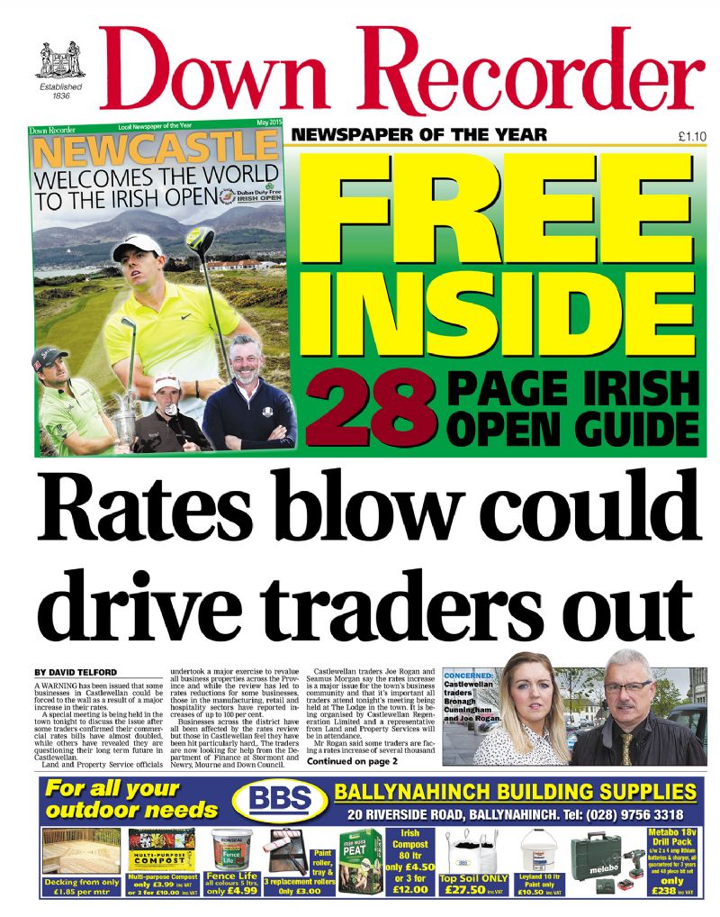 The Down Recorder Local Newspaper News in Co Down Northern Ireland