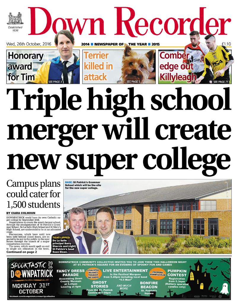 The Down Recorder Local Newspaper News in Co Down Northern Ireland