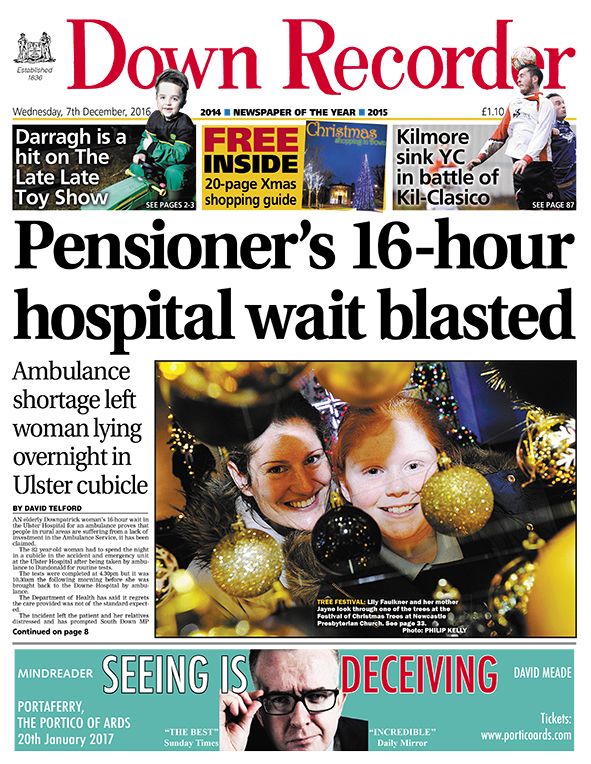 The Down Recorder Local Newspaper News in Co Down Northern Ireland